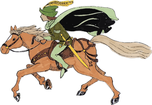 Medieval Horse Rider Clipart