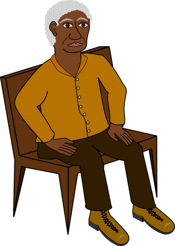 Sitting Wise Man Clipart