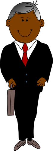 Man In Black Suit Clipart