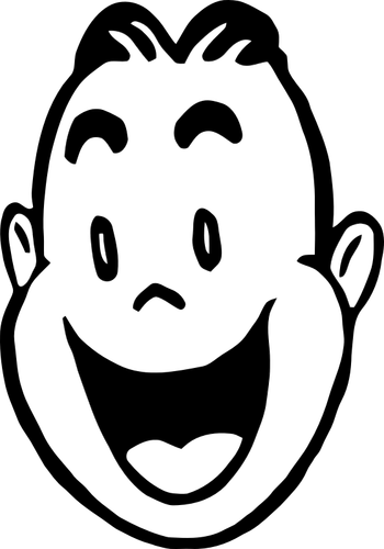 Of Amused Man'S Face Clipart