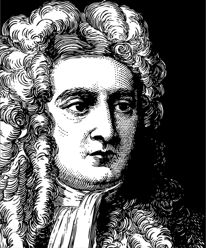 Isaac Newton'S Portrait Clipart