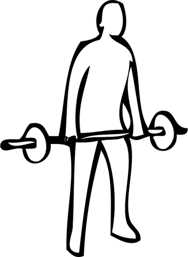 Weightlifting Exercise Instruction Clipart