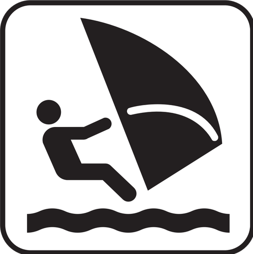Us National Park Maps Pictogram For Windsurfing Clipart