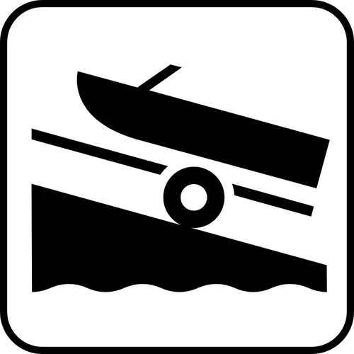 Us National Park Maps Pictogram For A Boat Trailer Area Clipart