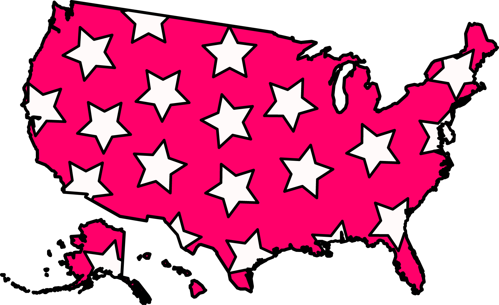 Map United Presidents States Vector Day Clipart