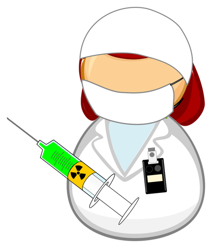 Nuclear Medicine Worker Clipart