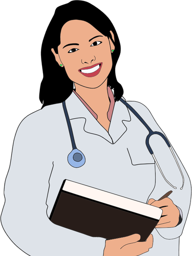 Young Female Doctor Clipart