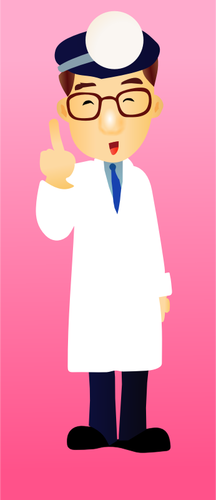 Of Doctor In White Coat Clipart