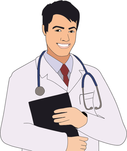 Young Male Doctor Clipart