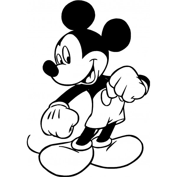 Mickey Mouse Black And White Hd Image Clipart