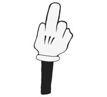 Cartoon Middle Finger Free Download Clipart