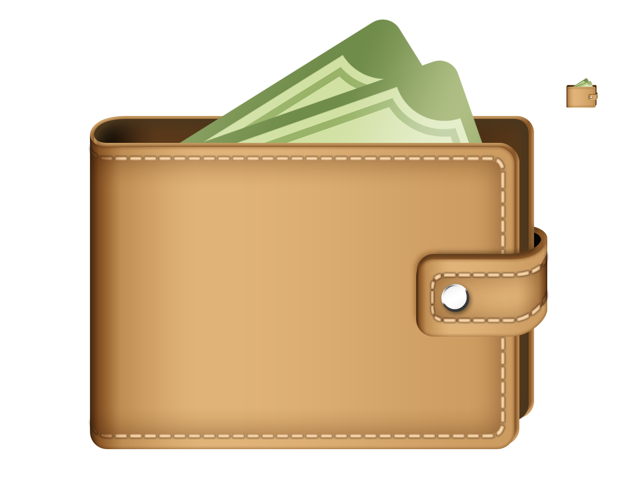 Wallet Coin Purse Money Free HD Image Clipart