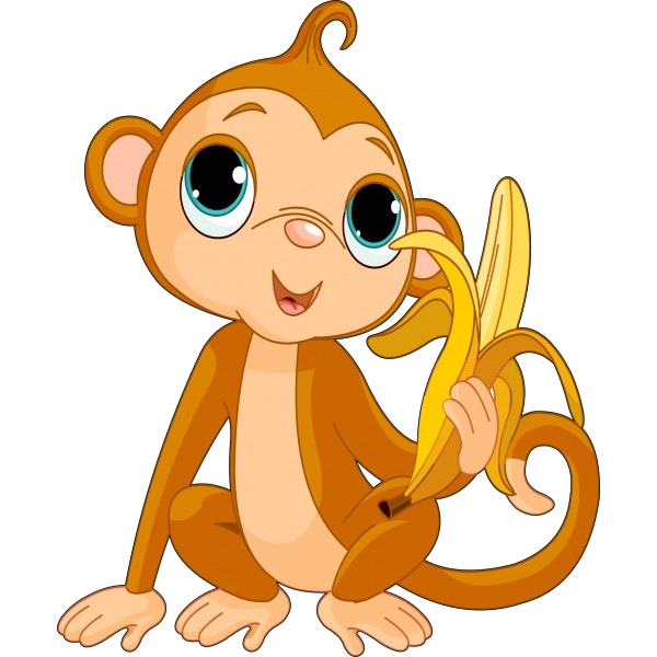 Animated Baby Monkey Hd Image Clipart