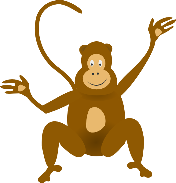 Animated Baby Monkey Hd Image Clipart