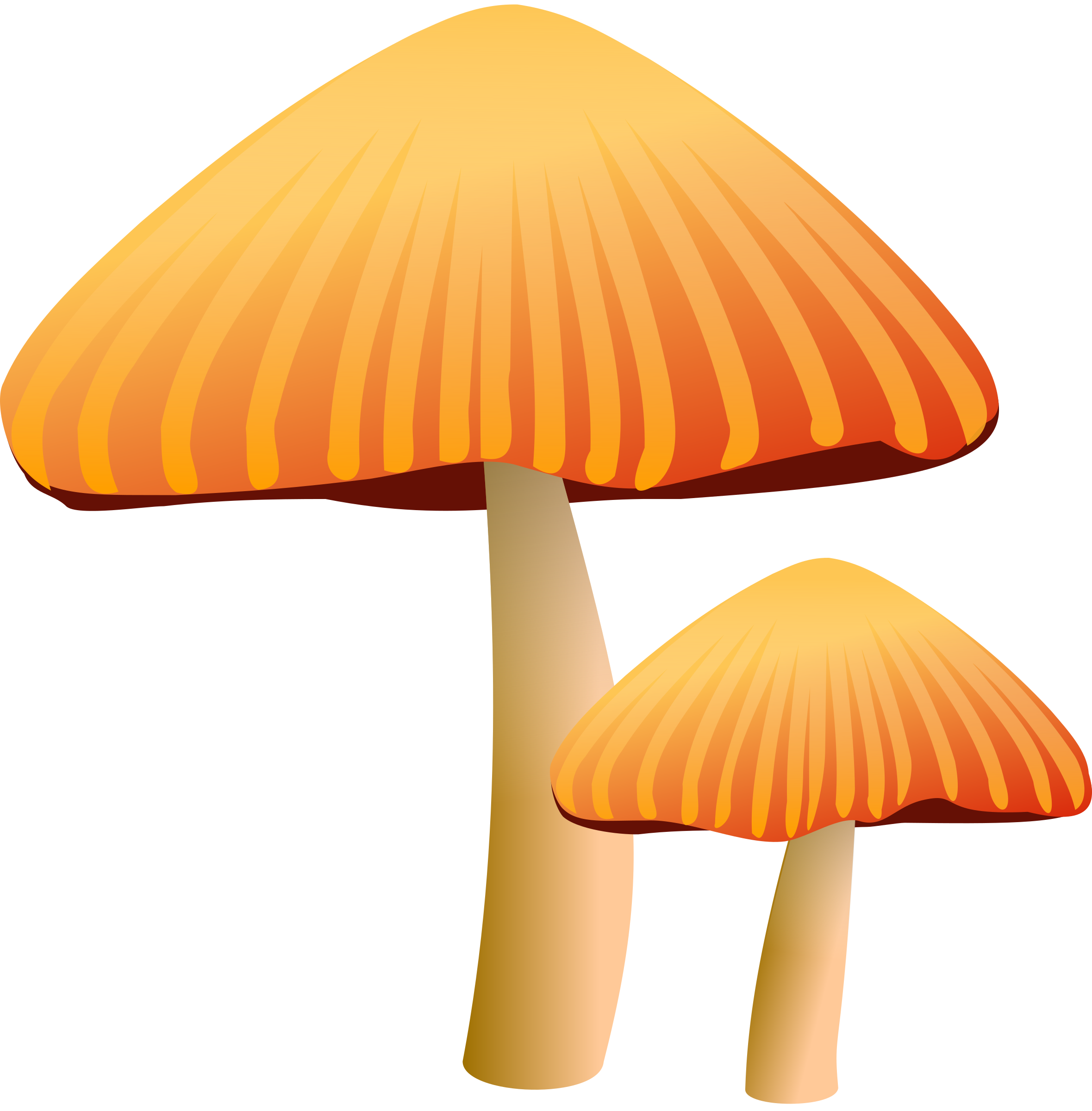 Clipart Orange Mushroom Image Png Clipart