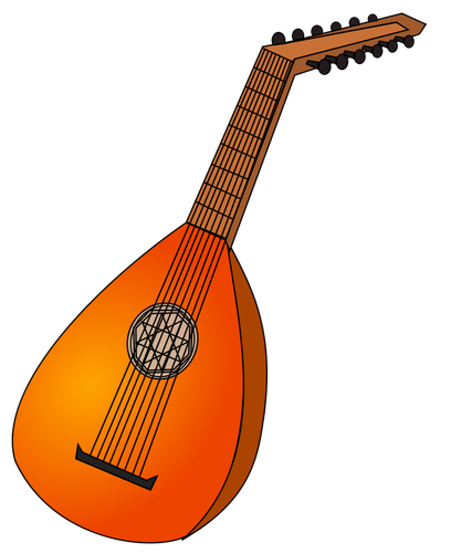 Lute Instrument Clipart