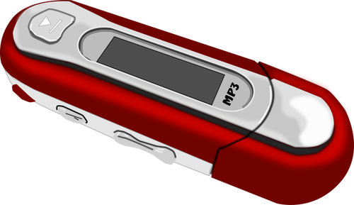 Of A Red Mp3 Player Clipart