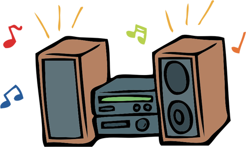 Stereo Music Clipart