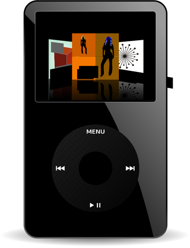 Of Ipod Media Player Clipart