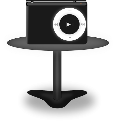 Media Player On Stand Clipart