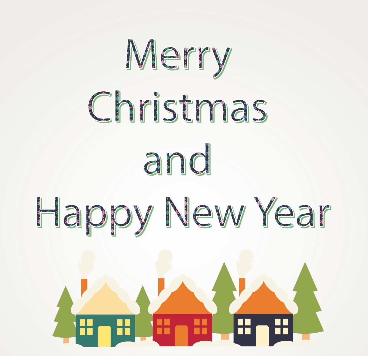 Merry Christmas And Happy New Year Wallpaper Clipart