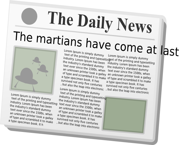 Newspaper At Vector Hd Image Clipart
