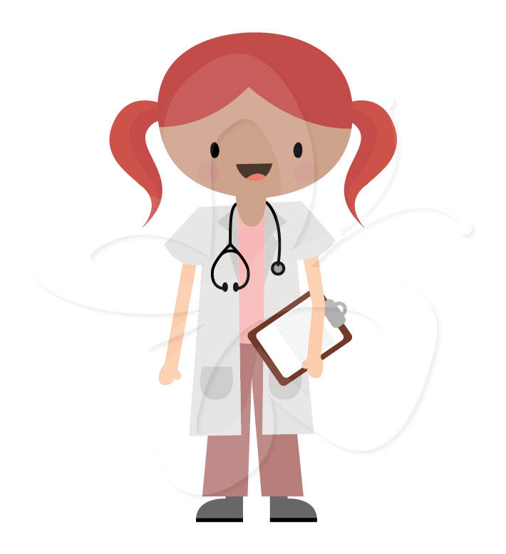 Medical Set Nurse Doctor And Surgeon Creative Clipart