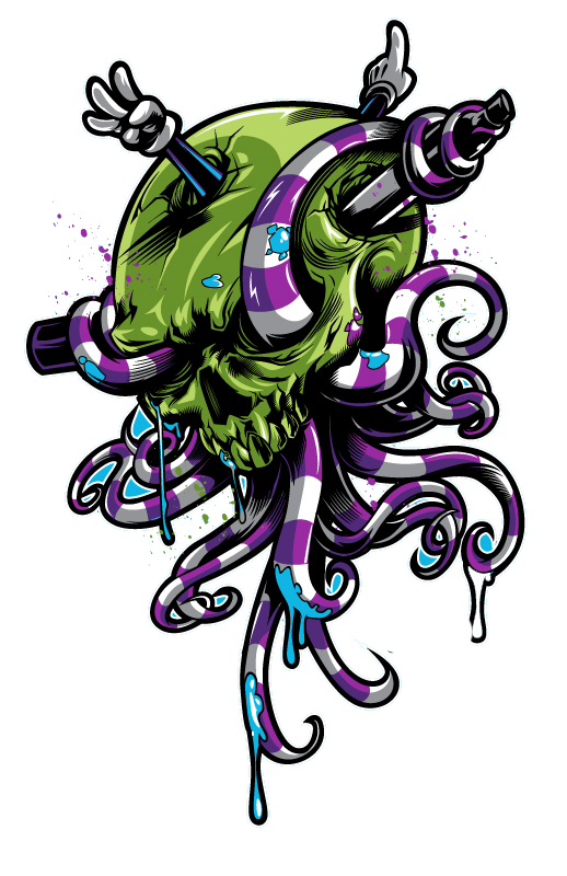 Tentacle Octopus Skull Illustration HQ Image Free PNG Clipart