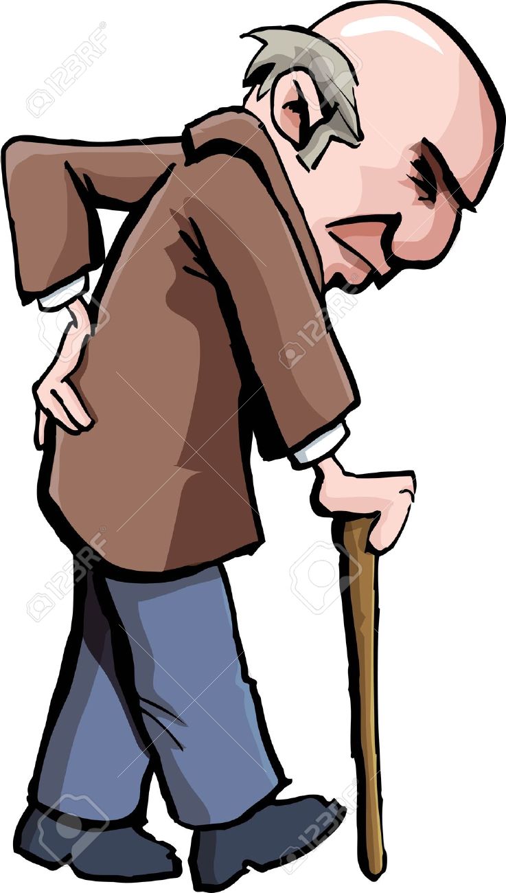 Walking Old Man Download Png Clipart