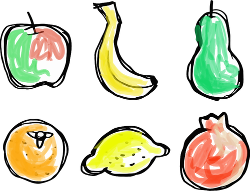 Fruits Sketch Clipart