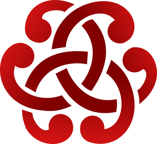 Of Ornamental Red Celtic Design Detail Clipart