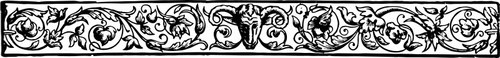 Graphics Of Ram Design Black And White Banner Clipart