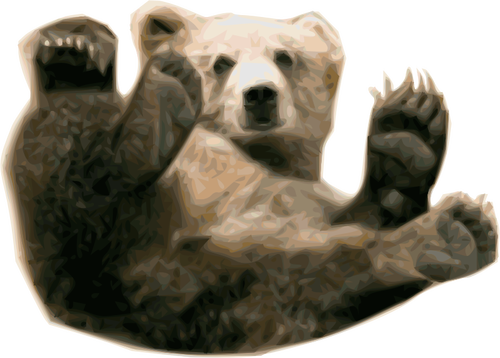Grizzly Bear Painting Clipart