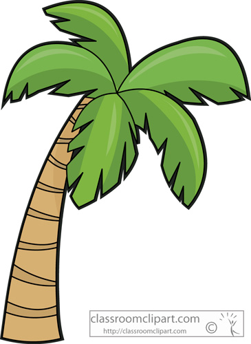 Palm Tree Vector In Open Office Drawing Clipart
