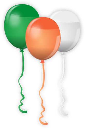 Of Balloons For St. Patrick Day Celebration Clipart