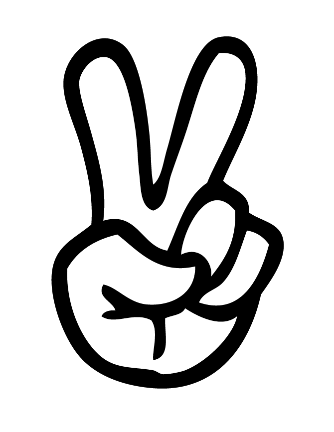 Finger Peace Sign Kid Hd Image Clipart