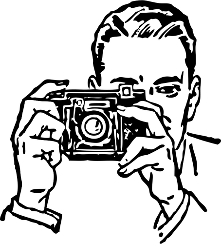 Of Man With Camera Clipart