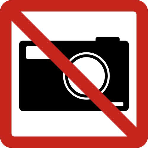 No Picture Taking Square Sign Clipart