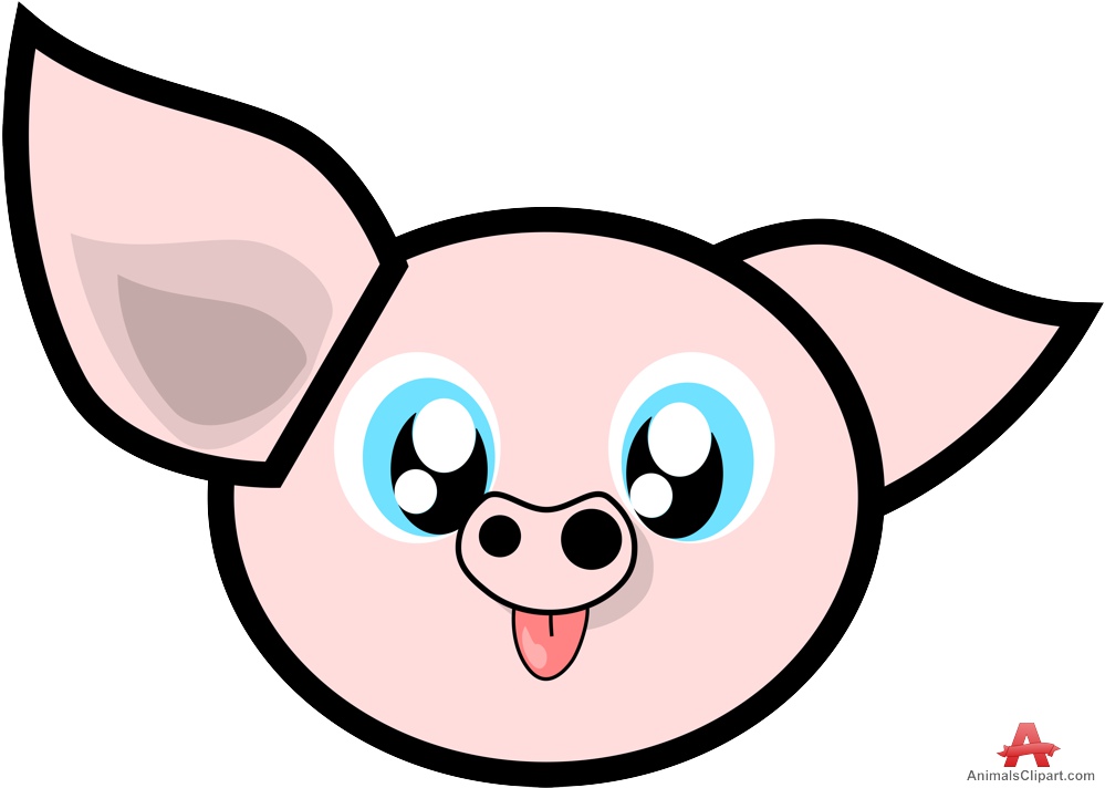 Cute Pig Face Design Download Png Image Clipart