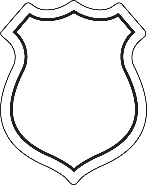 Police Badge Outline Kid Png Image Clipart