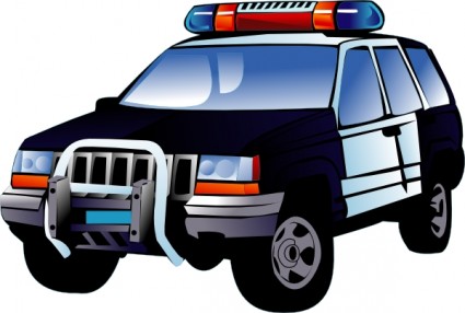 Police Car Vector In Open Office Drawing Clipart