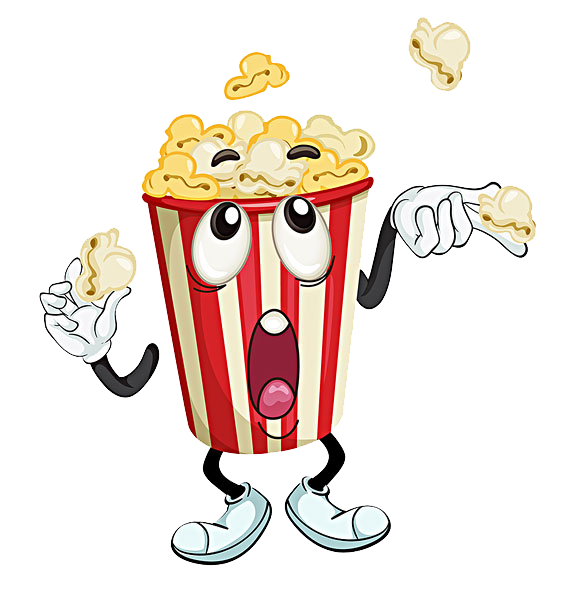 Popcorn Cartoon Illustration Cinema Free Transparent Image HD Clipart