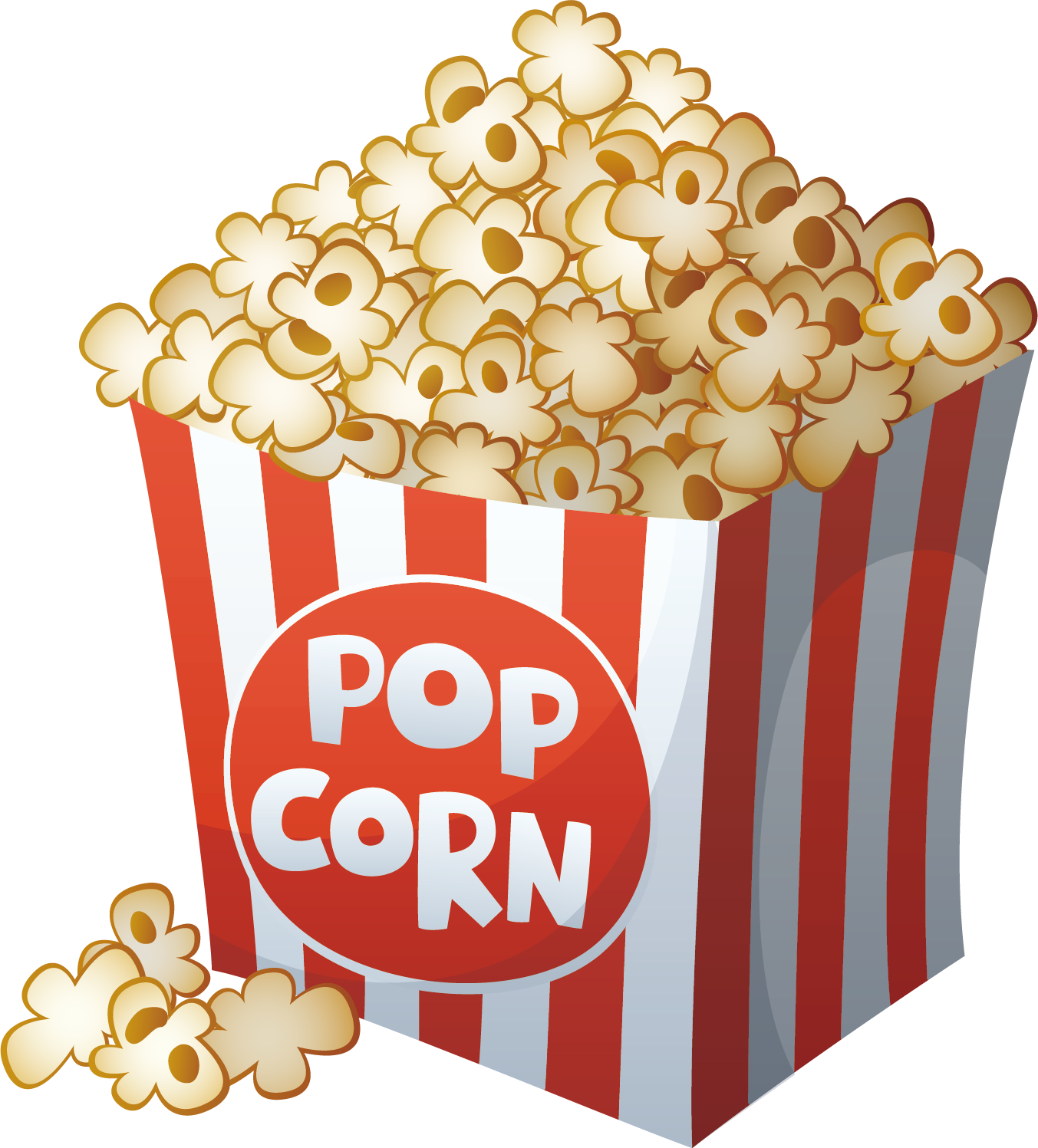 popcorn illustration vector free download