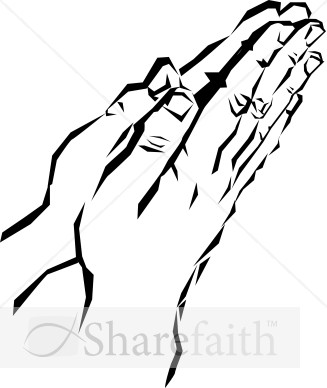 Praying Hands Photos Of Black And White Clipart