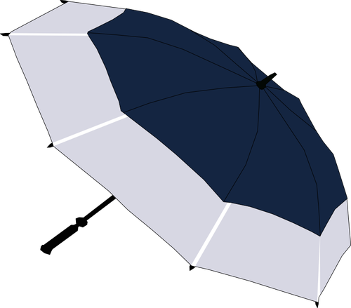 Blue And Grey Umbrella Clipart