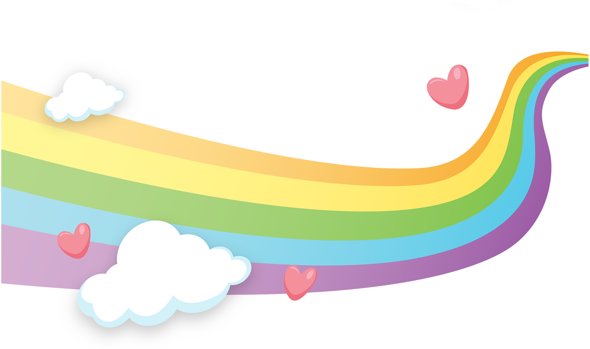 Rainbow Love Raster Computing Graphics Cloud Clipart