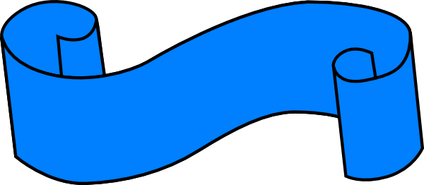Blue Scroll Ribbon Clipart Clipart