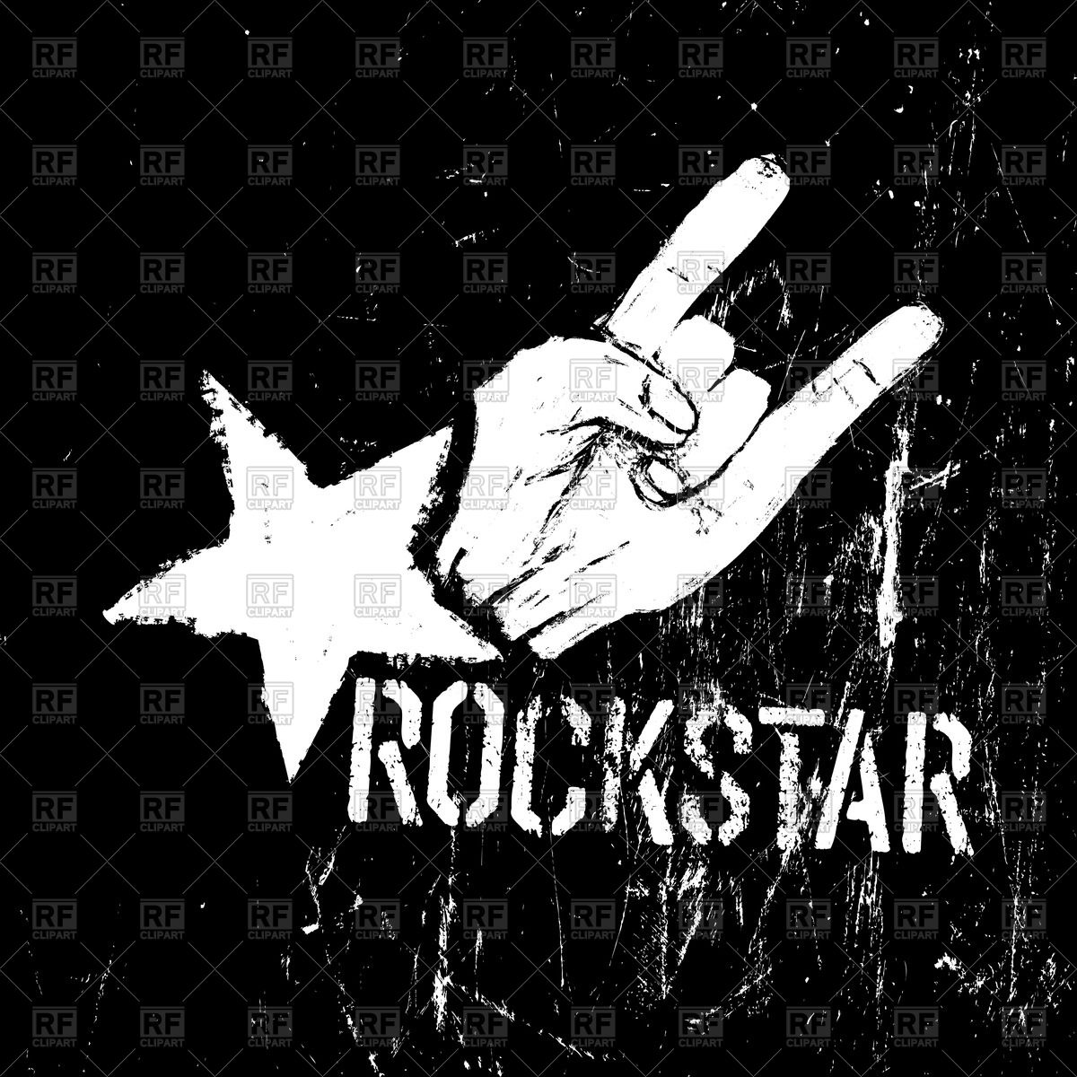 Rock Star Showing Post Image Png Clipart