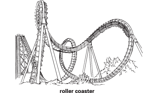 Kicela Hol Es Roller Coaster Coloring Pages Clipart