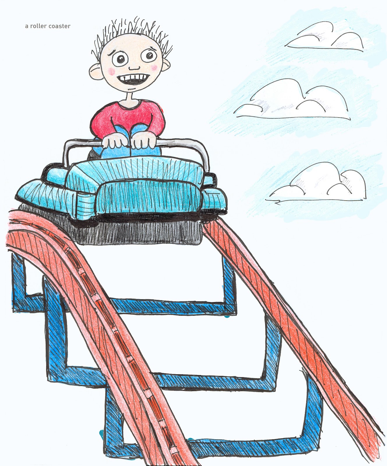 Roller Coaster Drawing Hd Photo Clipart